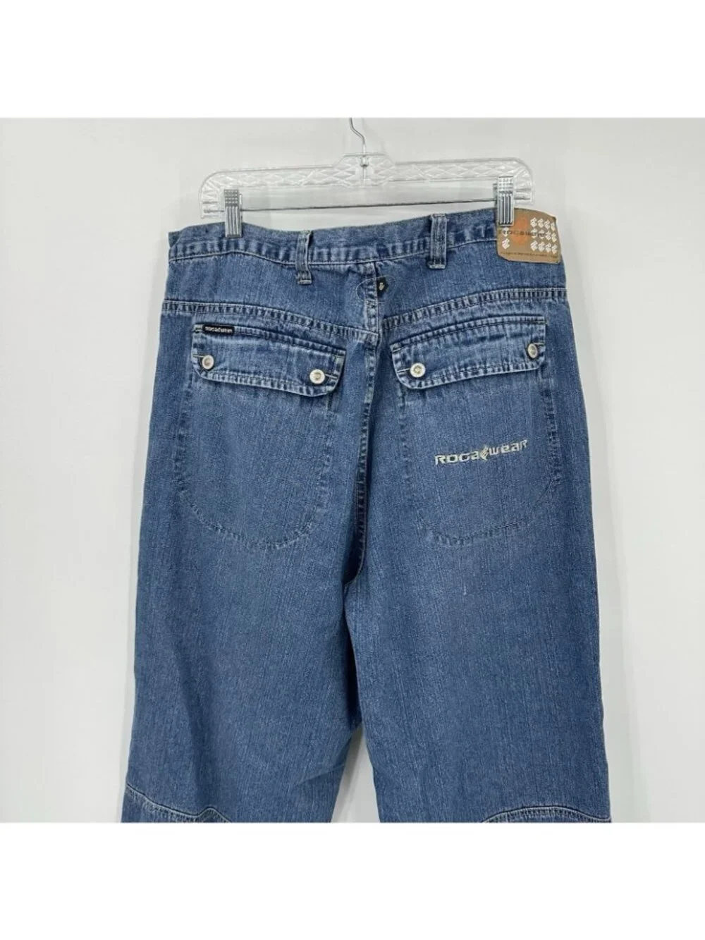 Y2K ROCAWEAR JEANS relaxed baggy denim 40 streetwear hip hop urban 90s retro